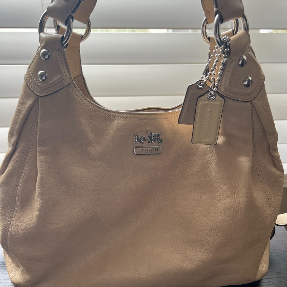 Coach tan bag